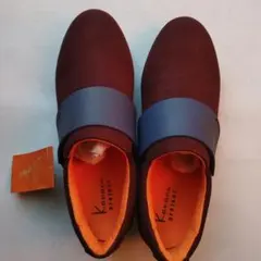 Kanana project スリッポン ワインレッド