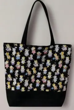 トートバック（ハンドメイド）コットンこばやし ねこ柄