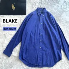 美品ラルフローレン　Blake コットンシャツ ブルー M ポニー　BD 長袖