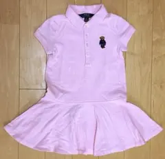 Polo Ralph Lauren ピンク フレアスカート付きポロシャツ　110