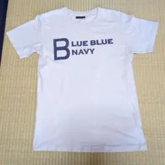 【中古美品✨】BLUE/BLUE メンズLサイズ オフホワイト系 Tシャツ