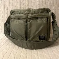 【美品✨】PORTER ポーター タンカー 2層 ショルダーバッグ カーキ