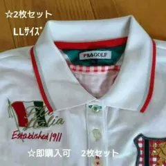 FILA GOLF ポロシャツ レディース LLサイズ　半袖・長袖 2枚組のサムネイル