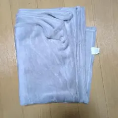 未使用 フリース生地 グレー毛布 140cm × 200cm