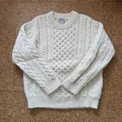 LL.Bean ケーブルニットセーター Sサイズ アイボリー