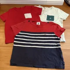 プチバトー　24m Ｔシャツ３枚セット