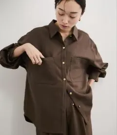 ウーリッシュジョーゼットアウトポケットブラウス