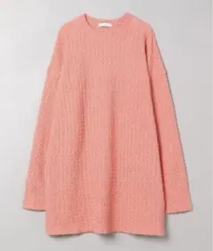 【美品】JEANASISカットジャガードBIGロンTEE