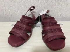 新品　PANSY レディース サンダル ワインレッド＊パンジー＊ミュール＊M 夏のサムネイル
