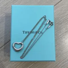 美品　純正チェーン　ティファニー　925 オープンハート　ネックレス　S