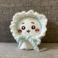 ちいかわ　おすわりぬいぐるみ用ボンネット　ブルー