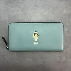 コーチ 長財布 グラブタン レザー アコーディオンジップ アイスクリーム パフェ