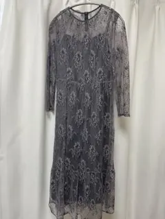 kaene / オールレースワンピース,ドレス,FREE,グレー