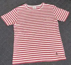 ☆アーバンリサーチドアーズ☆赤と白のストライプ☆半袖Tシャツ☆38