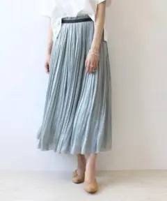 DRESSLAVE シャンブレー プリーツスカートのサムネイル