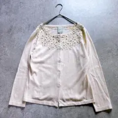 【美品】Sybilla シビラ デイジー刺繍ニットカーディガン M 2025年のサムネイル