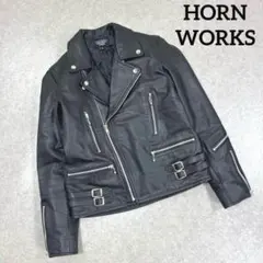 HORN WORKS ホーンワークス ダブルライダースジャケット ブラック 3