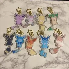 ポケモン☆ブイズ☆しっぽ☆キーホルダー☆9点セット☆コンプリート