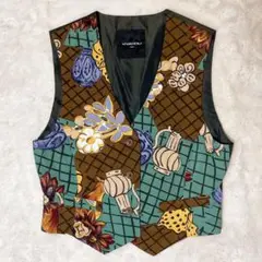 VIVAYOU 花 壺 柄ベスト Mサイズ