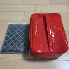 MAC ポーチ レッドとタオルセット