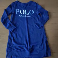 Polo Ralph Lauren ネイビー長袖ワンピース XXS
