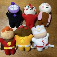当時物　初期　アンパンマン ぬいぐるみ　セット6点