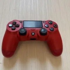 赤色 ワイヤレスコントローラー PS4
