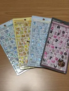 【正規品・匿名配送】ボンボンドロップシール サンリオ moji 文字 4枚セット