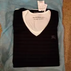 超希少なバーバリーブラックレーベルのMサイズのアウター、インナーTシャツのセット
