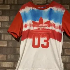 激レア　アディダス　adidas タイダイ柄　ビッグロゴ　トレフォイル