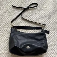 美品✨コーチ ショルダーバッグ 2way ホーボー イザベル レザー　黒