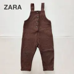 ZARAKIDS ブラウン ボタン付きオーバーオール 90 95