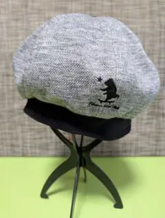 Well‐Tailored くま刺繍ベレー帽(グレー)