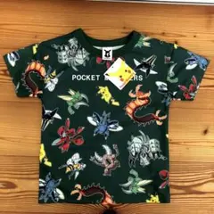 新品　ポケモン　半袖　Tシャツ メッシュ　速乾　　１１０　総柄