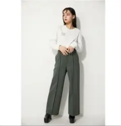 ラグアジェム　PIN TUCK BASIC PT  グリーン　Mのサムネイル