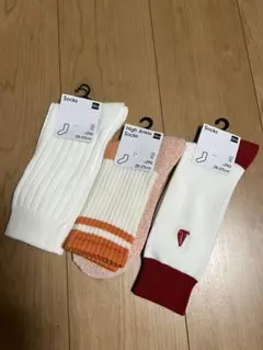 新品未使用GU ソックス 3足セット 25-27cmのサムネイル
