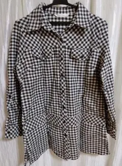 Cranbrook チェック柄長袖シャツ （チュニック）