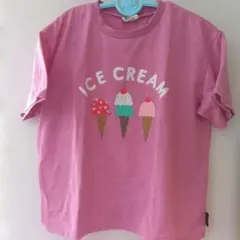 BREEZEピンク色アイスクリーム柄半袖トップス130のサムネイル