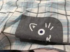 ハピネス エプロン チェック柄 猫モチーフのサムネイル