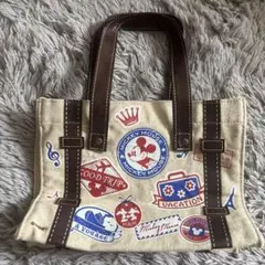 ミッキーマウス トランク風　ハンドバッグ