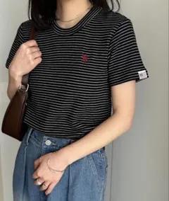 新品未使用【U.S.POLO ASSN.】 華奢見えコンパクトスムースＴシャツのサムネイル