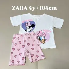 ZARA ミニー＆デイジー 半袖Tシャツ セットアップ 4y 104cmのサムネイル