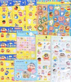クレヨンしんちゃん　シール　タイルシール　おはじきシール　ペタメロウシール