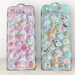 おしりシール シール ぷにぷに ぷっくり 立体シール マシュマロ 動物