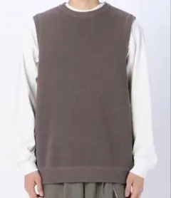 crepuscule | 〈別注〉鹿の子ニットベスト MEN