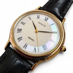 稼働品　SEIKO　1995年製　ドルチェ　薄型　シェル　腕時計　ドレスウォッチ