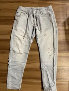 oblekt ペイント加工 デニムパンツ Mサイズ