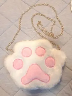 肉球　ふわふわ　ポシェット