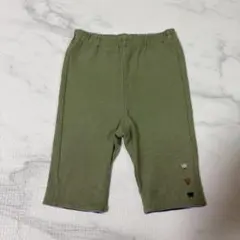 familiar ファミリア 緑 オリーブグリーン パンツ クマ刺繍 80