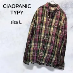 CIAOPANIC TYPY 長袖チェックシャツ Lサイズ